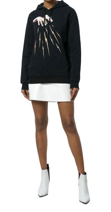 Off-White Felpa OWBB022S18003126 1088 - SanShopLuxury - -50%, 2018, Abbigliamento, Con Cappuccio, Donna, Felpa, M, Nero, Off-White, Outlet, Primavera/Estate, SS18, Ultimo