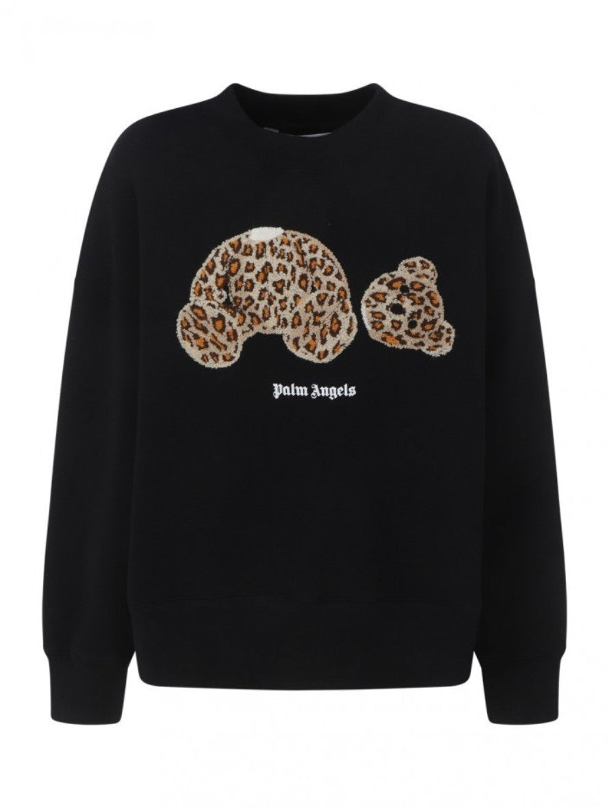 Palm Angels Felpa PWBA017S22FLE003 1060 - SanShopLuxury - 2022, Abbigliamento, Autunno/Inverno, Continuativo, Donna, Felpa, Idoneo, L, M, Nero, Outlet, Palm Angels, Primavera/Estate, S, SS22