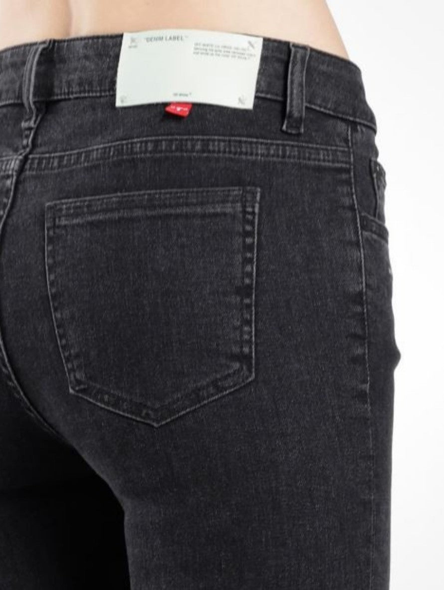 Off-White Jeans OWYA003R18774021/8601 - SanShopLuxury - -50%, 2018, 41, 42, 43, Abbigliamento, Autunno/Inverno, Continuativo, Donna, Jeans, Nero, Off-White, Outlet, Primavera/Estate, Skinny, SS18