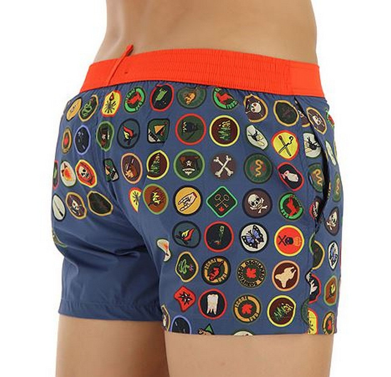 Dsquared2 Costume D7B761840 - SanShopLuxury - -50%, 2018, 46, 48, 52, Abbigliamento, Beachwear, Blu, Costume, Dsquared2, Outlet, Pantaloncino, Primavera/Estate, SS18, Uomo