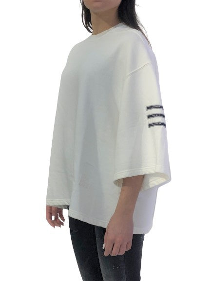 Rick Owens Drkshdw Felpa DS18S3230/FER3 - SanShopLuxury - -50%, 2018, Abbigliamento, Bianco, Donna, Felpa, L, M, Nero, Outlet, Primavera/Estate, Rick Owens Drkshdw, S, SS18