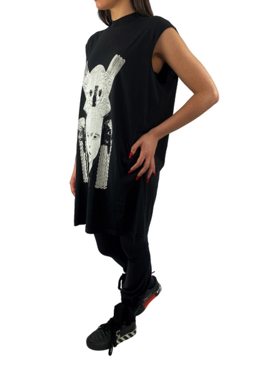 Rick Owens Drkshdw T-Shirt DS20S5103/RNEP4 0908 - SanShopLuxury - -50%, 2020, Abbigliamento, Donna, L, M, Nero, Outlet, Primavera/Estate, Rick Owens Drkshdw, S, SS20, T-Shirt