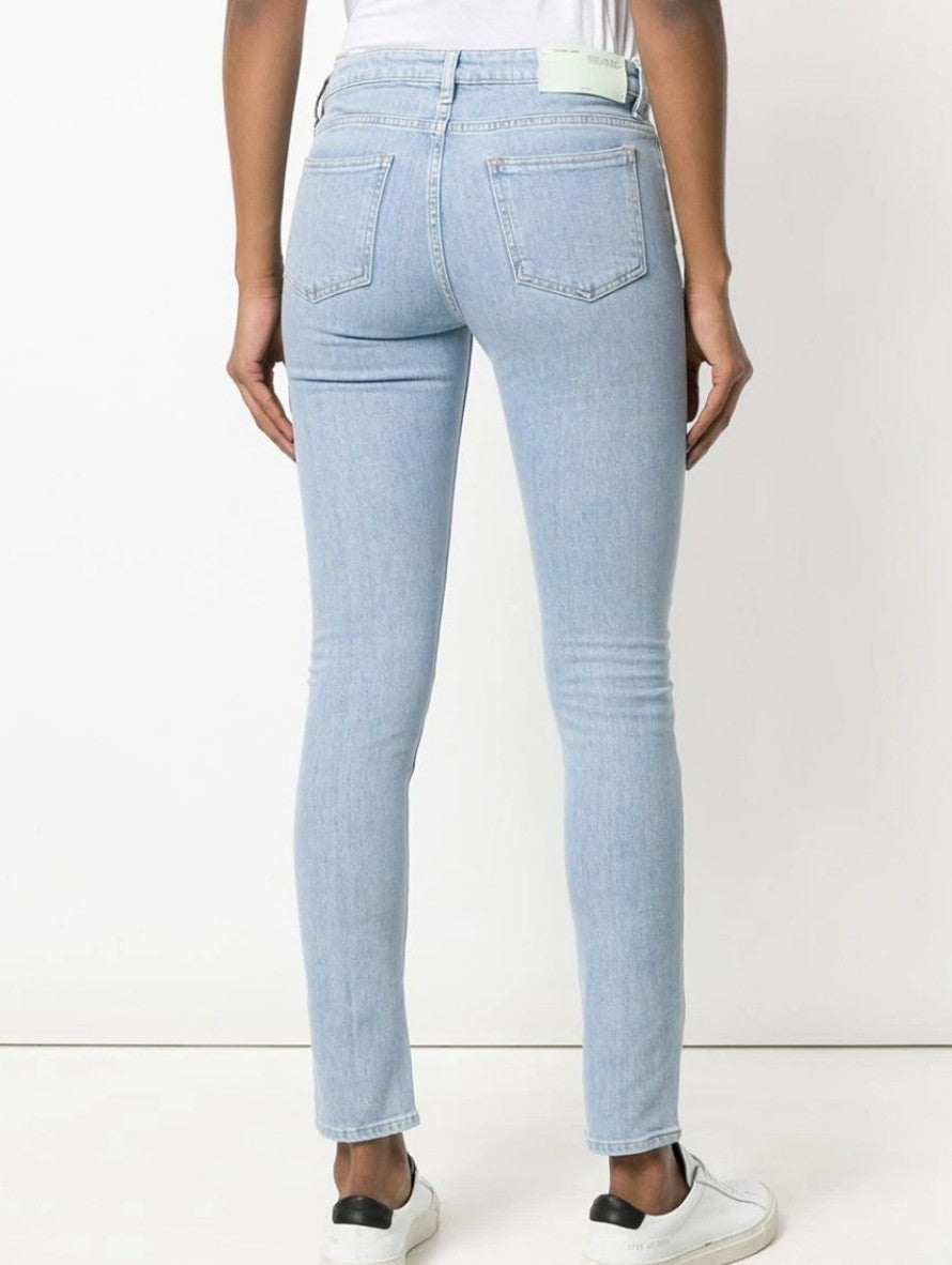 Off-White Jeans OWYA003S18956130/7101 - SanShopLuxury - -50%, 2018, 43, 44, 45, Abbigliamento, Autunno/Inverno, Azzurro, Blu, Continuativo, Donna, Jeans, Off-White, Outlet, Primavera/Estate, SS18