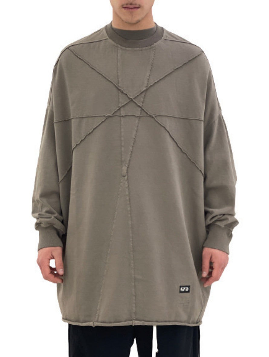 Felpa Rick Owens Drkshdw DU21S2566/RIGEM434 - SanShopLuxury - -50%, 2021, Abbigliamento, Autunno/Inverno, Continuativo, Felpa, Girocollo, Grigio, Outlet, Primavera/Estate, Rick Owens Drkshdw, SS21, Ultimo, Unica, Uomo