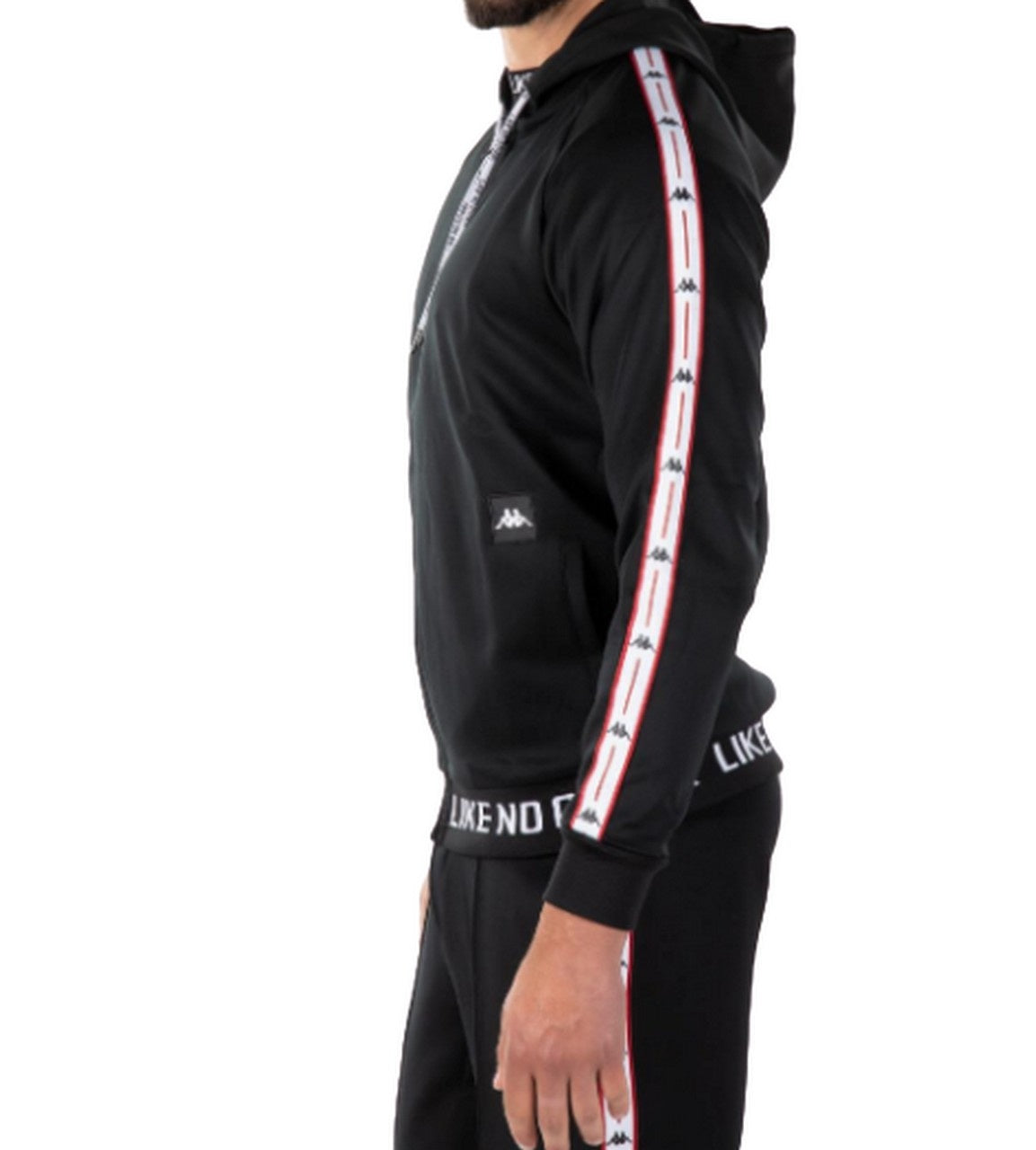 Kappa Felpa 304IEI0 902 - SanShopLuxury - -50%, 2019, Abbigliamento, Con Cappuccio, Felpa, Kappa, L, Nero, Outlet, Primavera/Estate, S, SS19, Uomo