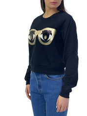 Nil & Mon Felpa SPECS1 - SanShopLuxury - -70%, 2017, Abbigliamento, Donna, Felpa, Girocollo, L, M, Nero, Nil & Mon, Outlet, Primavera/Estate, S, SS17