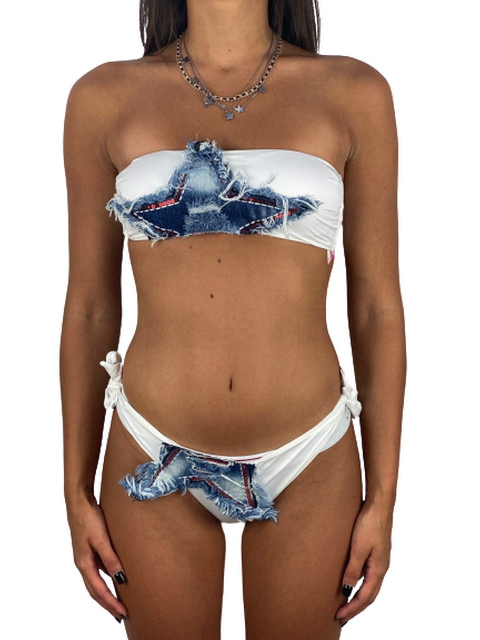 2Bekini Costume 2S18115 - SanShopLuxury - -50%, 2018, 2Bekini, Abbigliamento, Beachwear, Bianco, Costume, Donna, Fascia, Outlet, Primavera/Estate, S, SS18, Ultimo