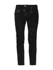 Dsquared2 Jeans S75LB0139 900 - SanShopLuxury - -50%, 2018, 38, 42, Abbigliamento, Autunno/Inverno, Continuativo, Donna, Dsquared2, Jeans, Nero, Outlet, Primavera/Estate, SS18