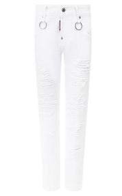 Dsquared2 Jeans S75LB0139 100 - SanShopLuxury - -50%, 2018, 42, Abbigliamento, Bianco, Donna, Dsquared2, Jeans, Outlet, Primavera/Estate, SS18, Ultimo