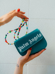 Palm Angels Borsa Da Spalla PWNQ010S22LEA0015501 - SanShopLuxury - 2022, Autunno/Inverno, Borsa Da Spalla, Continuativo, Donna, Idoneo, Outlet, Palm Angels, Primavera/Estate, SS22, Tracolla, Turchese, Unica, Valigeria, Verde acqua