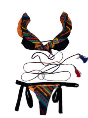 F**K Costume FK19-N421X1 - SanShopLuxury - -50%, 2019, Abbigliamento, Beachwear, Costume, Donna, F**K, Multicolore, Nero, Outlet, Primavera/Estate, SS19, Triangolo, XL