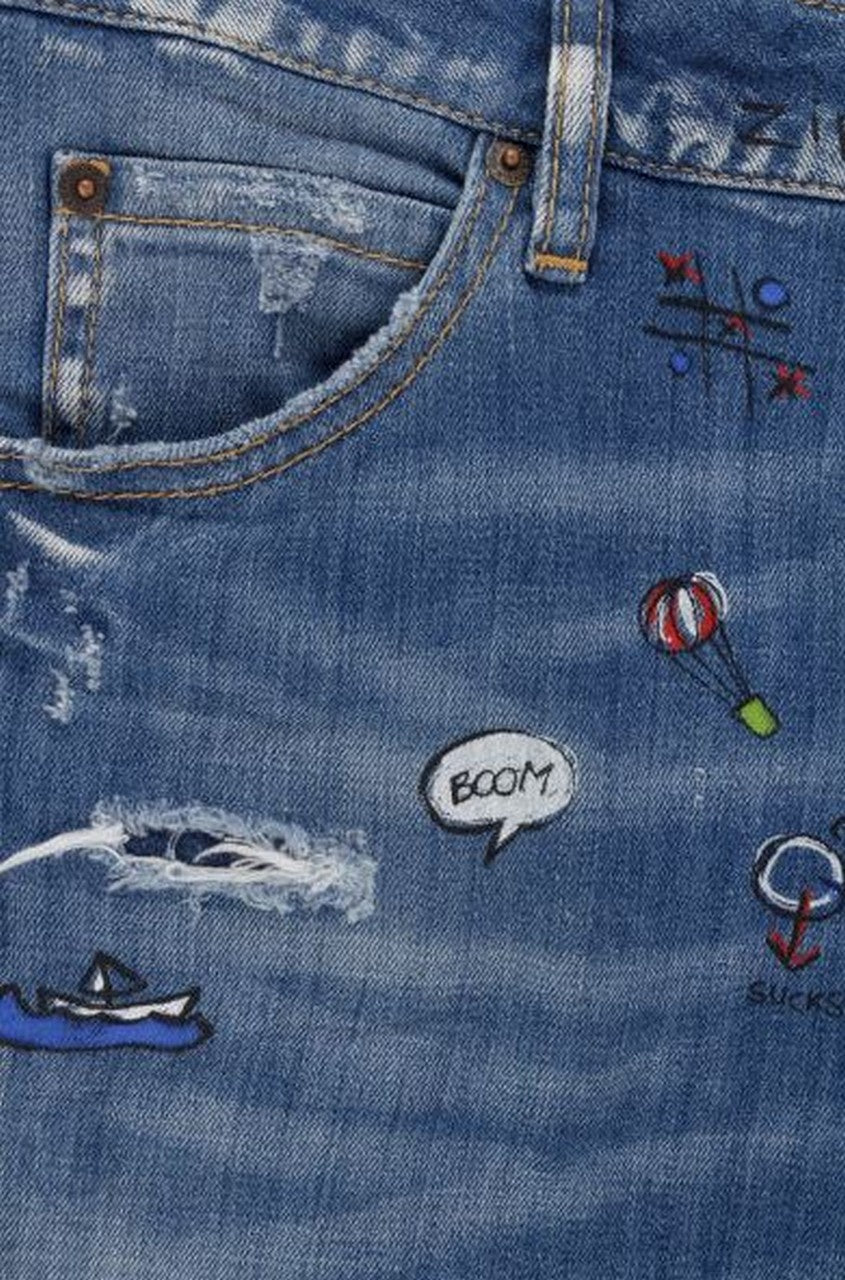 Dsquared2 Jeans S75LA0979 470 - SanShopLuxury - -50%, 2018, 40, Abbigliamento, Blu, Donna, Dsquared2, Jeans, Outlet, Primavera/Estate, SS18