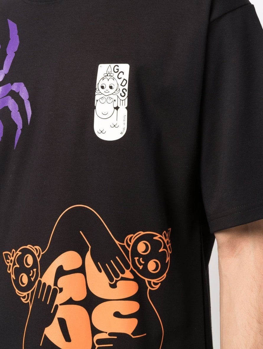Gcds T-Shirt SS22M130103 02 - SanShopLuxury - 2022, Abbigliamento, Gcds, Nero, Outlet, Primavera/Estate, S, SS22, T-Shirt, Ultimo, Uomo