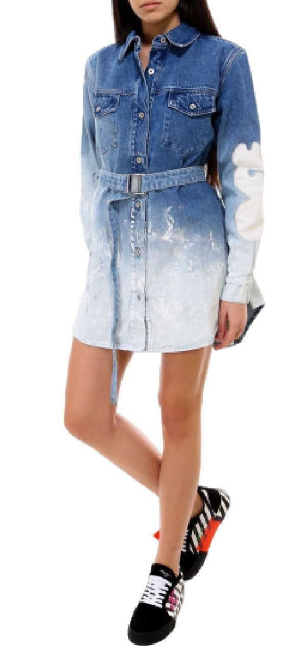 Off-White Abiti OWYM002R20773098 7171 - SanShopLuxury - -50%, 2020, 40, 42, Abbigliamento, Abiti, Blu, Donna, Off-White, Outlet, Primavera/Estate, SS20, Ultimo