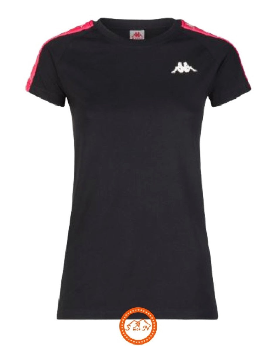 Kappa T-Shirt 303H1U0 A0S - SanShopLuxury - -50%, 2020, Abbigliamento, Donna, Kappa, M, Nero, Outlet, Primavera/Estate, SS20, T-Shirt, Ultimo