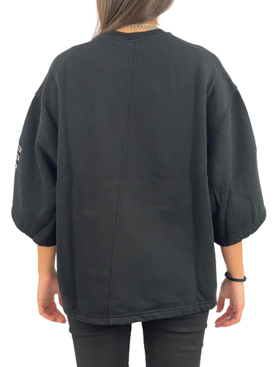 Rick Owens Drkshdw Felpa DS18S3230/FER3 - SanShopLuxury - -50%, 2018, Abbigliamento, Bianco, Donna, Felpa, L, M, Nero, Outlet, Primavera/Estate, Rick Owens Drkshdw, S, SS18