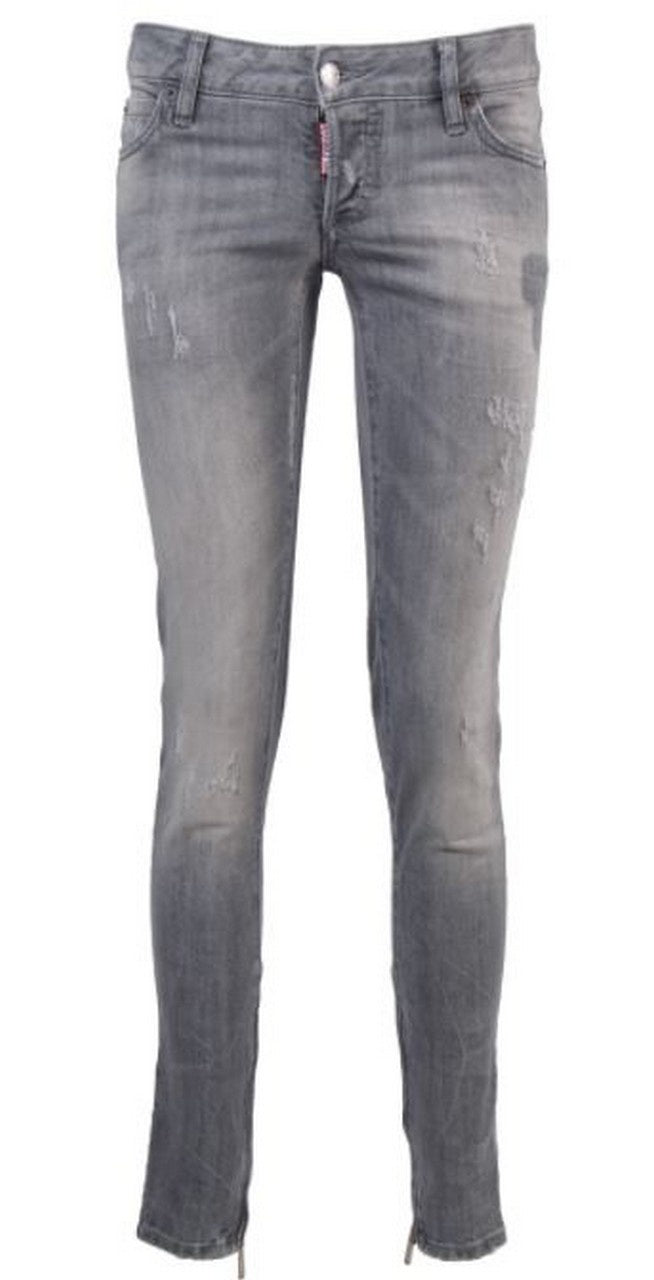 Dsquared2 Jeans S72LA0613 852 - SanShopLuxury - -50%, 2018, 38, Abbigliamento, Donna, Dsquared2, Grigio, Jeans, Outlet, Primavera/Estate, Skinny, SS18, Ultimo