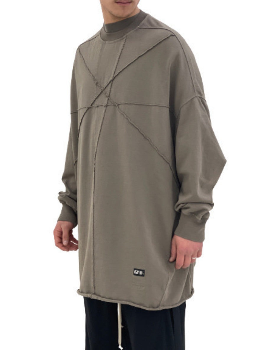 Felpa Rick Owens Drkshdw DU21S2566/RIGEM434 - SanShopLuxury - -50%, 2021, Abbigliamento, Autunno/Inverno, Continuativo, Felpa, Girocollo, Grigio, Outlet, Primavera/Estate, Rick Owens Drkshdw, SS21, Ultimo, Unica, Uomo