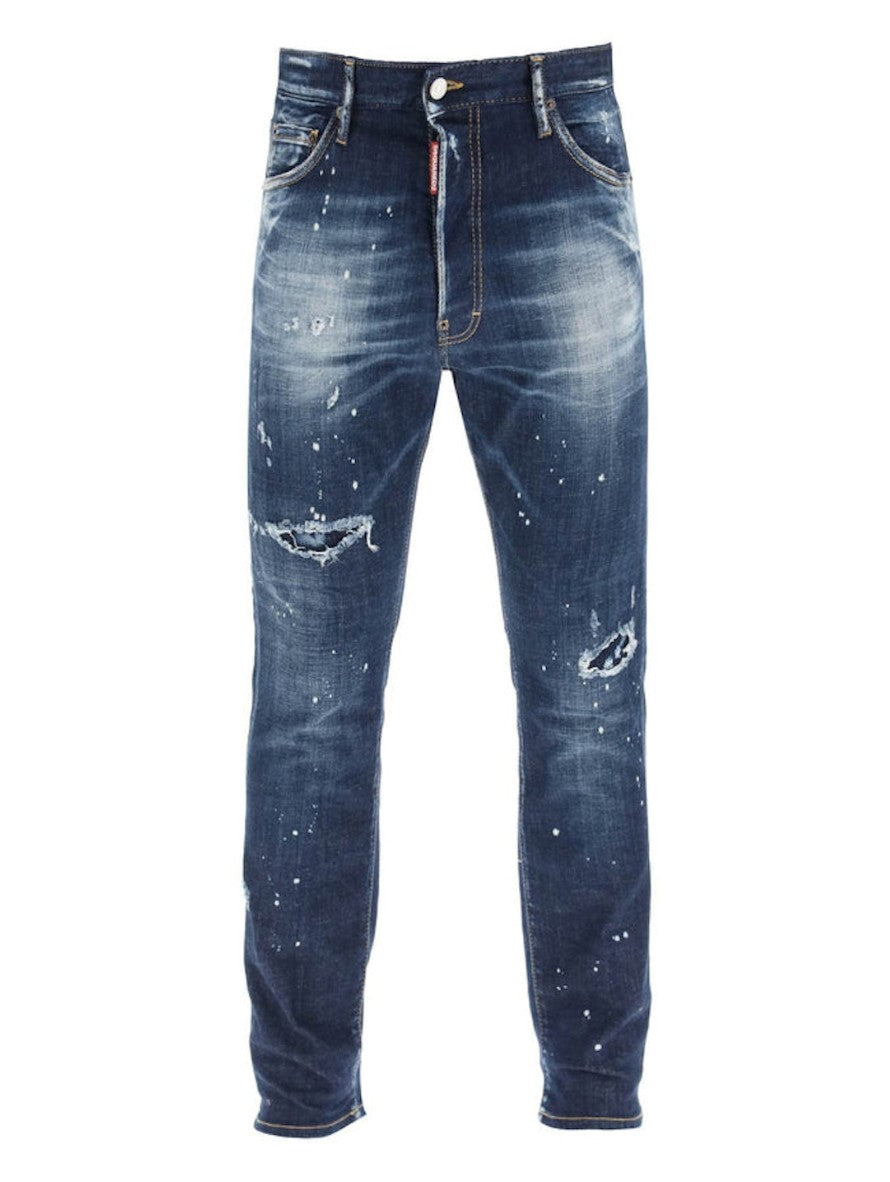 Dsquared2 Jeans S74LB1295 - SanShopLuxury - 2023, 46, 48, 50, 52, Abbigliamento, Autunno/Inverno, Blu, Continuativo, Dsquared2, Idoneo, Jeans, Outlet, Primavera/Estate, SS23, Uomo