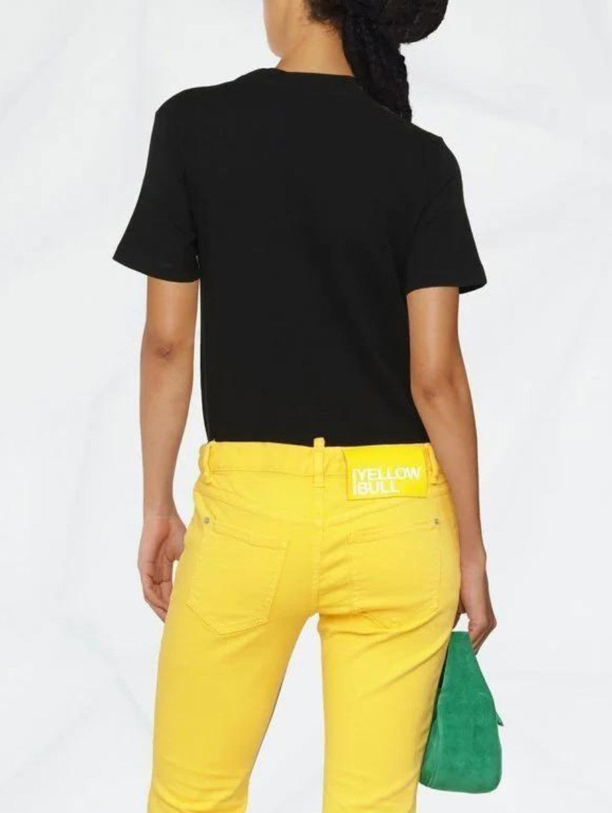 T-Shirt Palm Angels PWAA044C99JER001 - SanShopLuxury - Abbigliamento, Autunno/Inverno, Bianco, Carry Over, Continuativo, Donna, Idoneo, L, M, Nero, New, Palm Angels, Primavera/Estate, T-Shirt, Ultimo