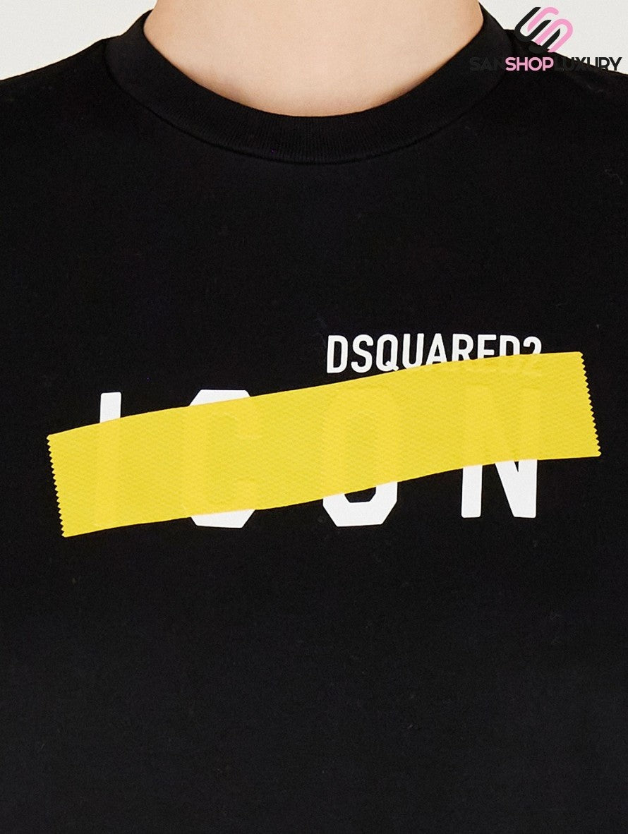 Dsquared2 T-Shirt S80GC0029 S23009 - SanShopLuxury - 2022, Abbigliamento, Autunno/Inverno, Bianco, Continuativo, Donna, Dsquared2, Idoneo, L, M, Nero, Outlet, Primavera/Estate, S, SS22, T-Shirt, XL