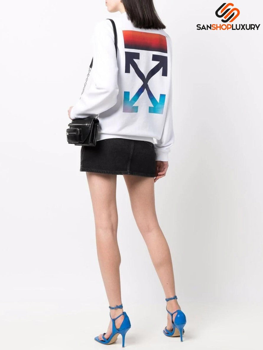 Off-White Felpa OWBA055S22JER0040184 - SanShopLuxury - 2022, Abbigliamento, Bianco, Donna, Felpa, Girocollo, L, M, Off-White, Outlet, Primavera/Estate, S, SS22, Ultimo