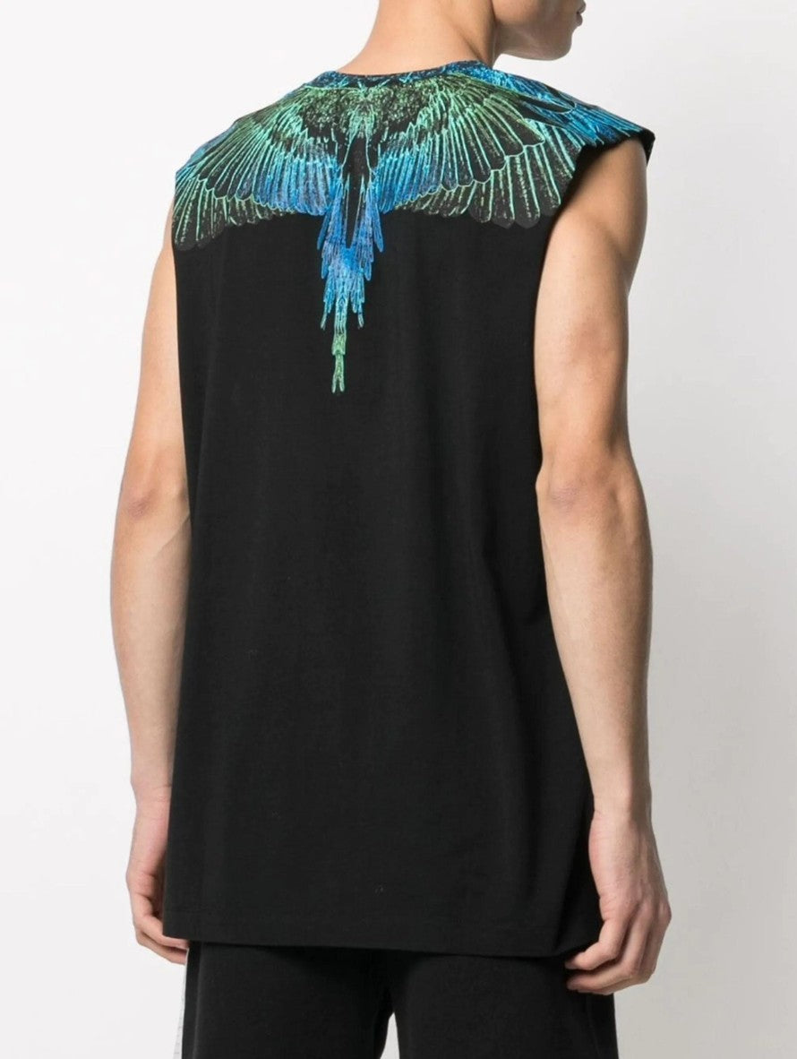 Marcelo Burlon T-Shirt Canotta CMAC021R21JER002 - SanShopLuxury - -50%, 2021, Abbigliamento, L, M, Marcelo Burlon, Nero, Nero-Bianco, Nero-Blu, Outlet, Primavera/Estate, S, SS21, T-Shirt Canotta, Uomo, XL, XXL