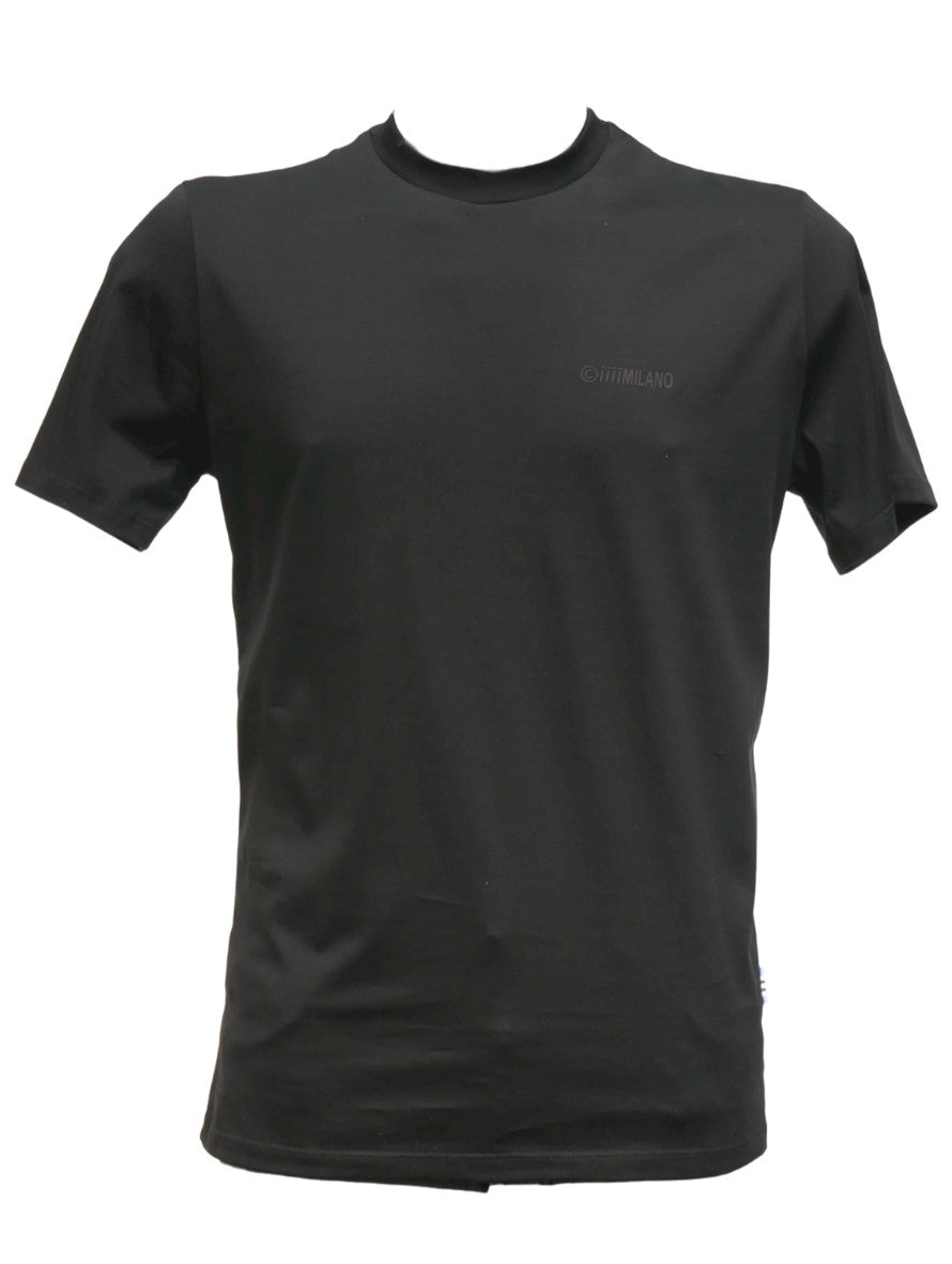 Chiodi Milano T-Shirt CF22-0145 - SanShopLuxury - 2022, Abbigliamento, Autunno/Inverno, Carry Over, Chiodi Milano, Continuativo, Idoneo, L, M, Nero, Outlet, Primavera/Estate, S, T-Shirt, Uomo, XL, XXL, XXXL