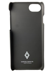 Marcelo Burlon Smartphone Cover CWPA011E18008161 1088 - SanShopLuxury - -50%, 2018, Abbigliamento, Accessori, Donna, Iphone 8, Marcelo Burlon, Nero, Outlet, Smartphone Cover, Unica, UNISEX, Uomo