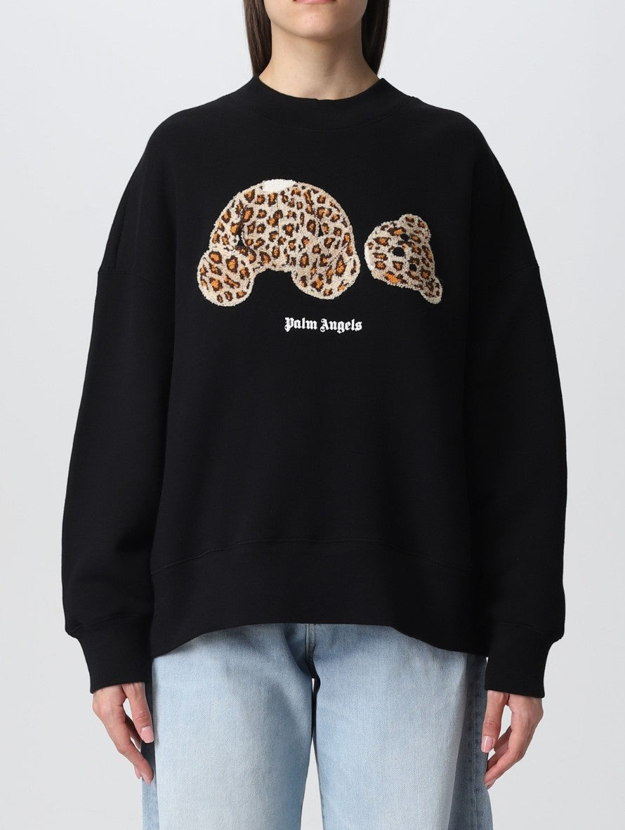 Palm Angels Felpa PWBA017S22FLE003 1060 - SanShopLuxury - 2022, Abbigliamento, Autunno/Inverno, Continuativo, Donna, Felpa, Idoneo, L, M, Nero, Outlet, Palm Angels, Primavera/Estate, S, SS22