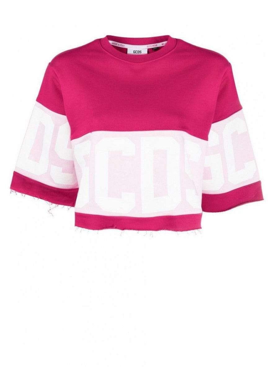 Gcds T-Shirt CC94W020604 - SanShopLuxury - -50%, 2021, Abbigliamento, Donna, Gcds, Grigio, L, Outlet, Primavera/Estate, Rosa, SS21, T-Shirt, XL