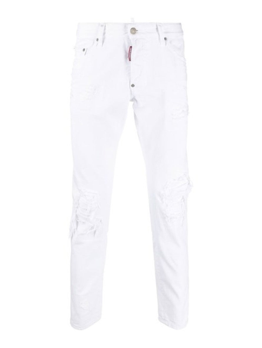 Dsquared2 Jeans S74LB1278 - SanShopLuxury - 2023, 48, 50, 52, Abbigliamento, Bianco, Dsquared2, Idoneo, Jeans, Outlet, Primavera/Estate, SS23, Uomo