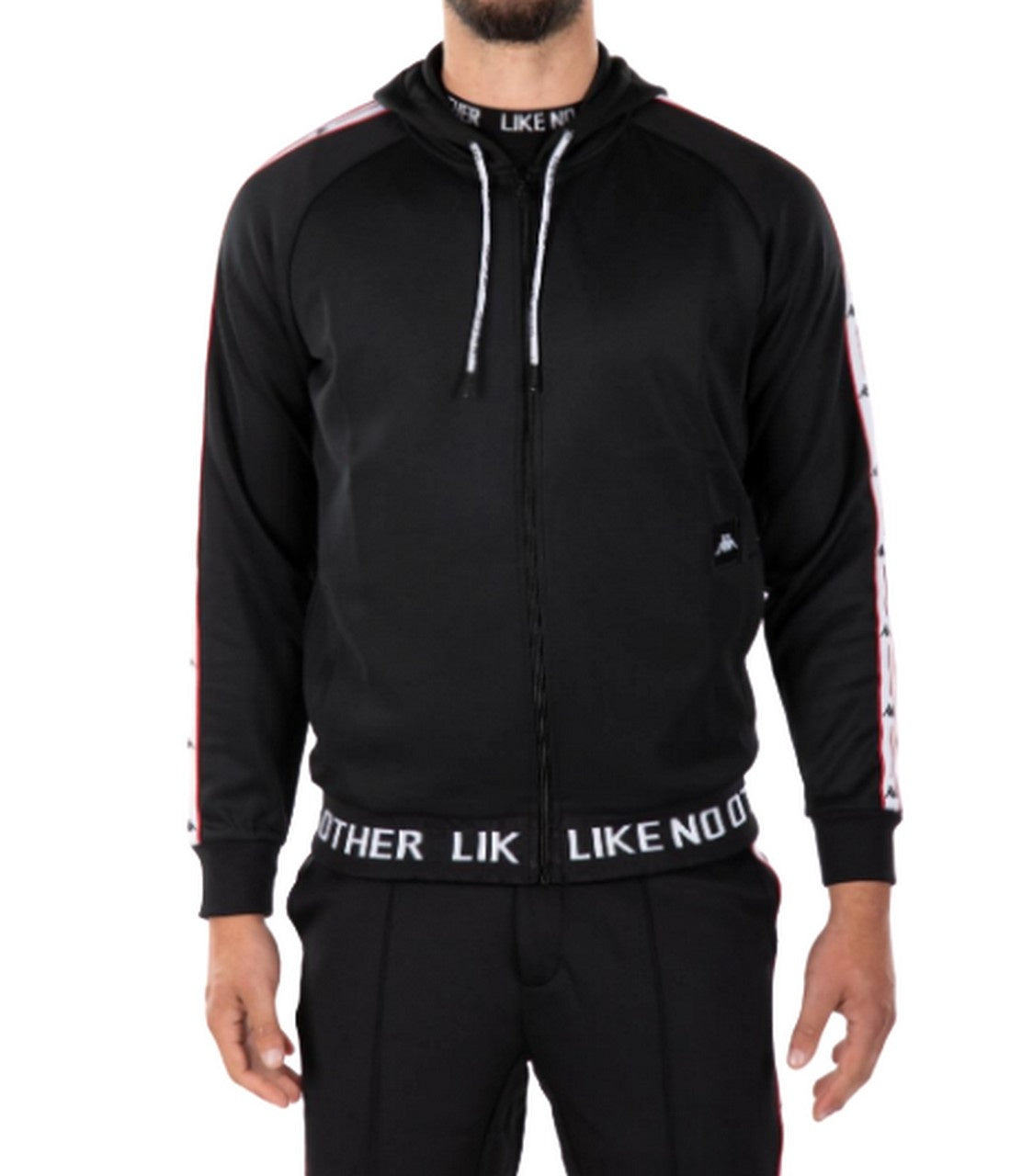 Kappa Felpa 304IEI0 902 - SanShopLuxury - -50%, 2019, Abbigliamento, Con Cappuccio, Felpa, Kappa, L, Nero, Outlet, Primavera/Estate, S, SS19, Uomo