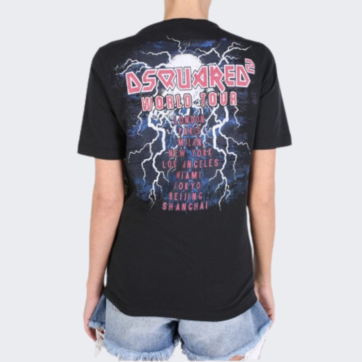 Dsquared2 T-Shirt S75GC0855 900 - SanShopLuxury - -70%, 2017, Abbigliamento, Donna, Dsquared2, Nero, Outlet, Primavera/Estate, SS17, T-Shirt, Ultimo, XS