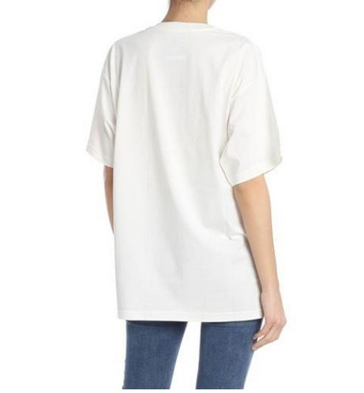 Moschino T-Shirt DV07100440 6002 - SanShopLuxury - -50%, 2019, Abbigliamento, Bianco, Donna, M, Moschino, Outlet, Primavera/Estate, S, SS19, T-Shirt, Ultimo