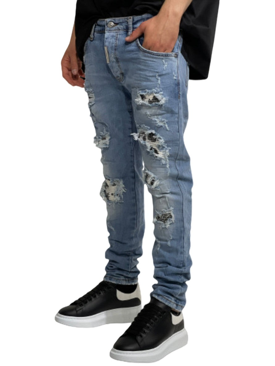 Donotconform Jeans ROCK.14-J - SanShopLuxury - -50%, 2021, 44, 46, Abbigliamento, Autunno/Inverno, Blu, Continuativo, Donotconform, Jeans, Outlet, Primavera/Estate, SS21, Uomo