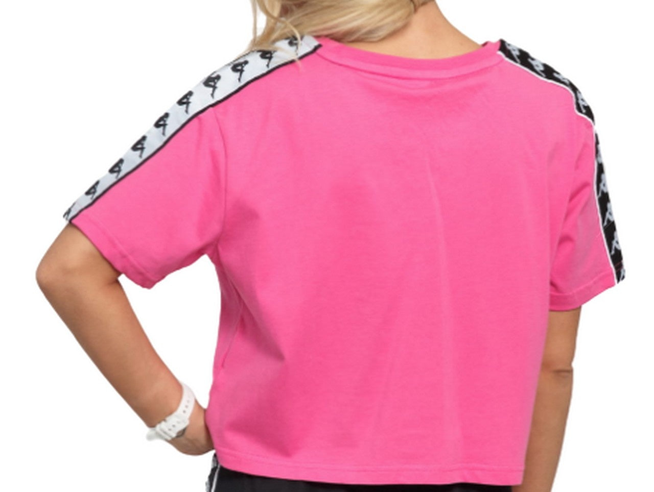 Kappa T-Shirt 303WGQ0 976 - SanShopLuxury - -50%, 2019, Abbigliamento, Crop, Donna, Kappa, L, Outlet, Primavera/Estate, Rosa, SS19, T-Shirt, XL