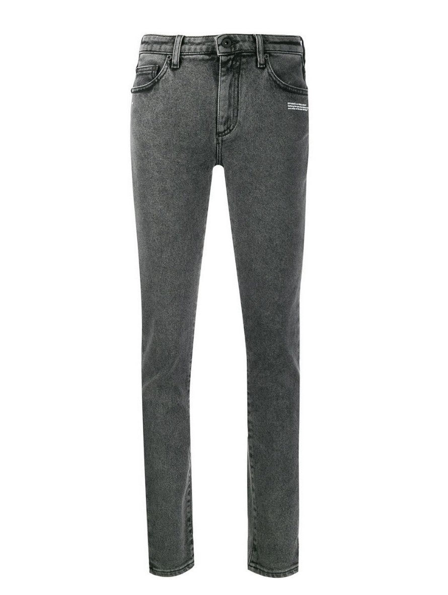 Off-White Jeans OWYA003R20E96068/7500 - SanShopLuxury - -50%, 2020, 40, 44, Abbigliamento, Autunno/Inverno, Continuativo, Donna, Grigio, Jeans, Off-White, Outlet, Primavera/Estate, Skinny, SS20