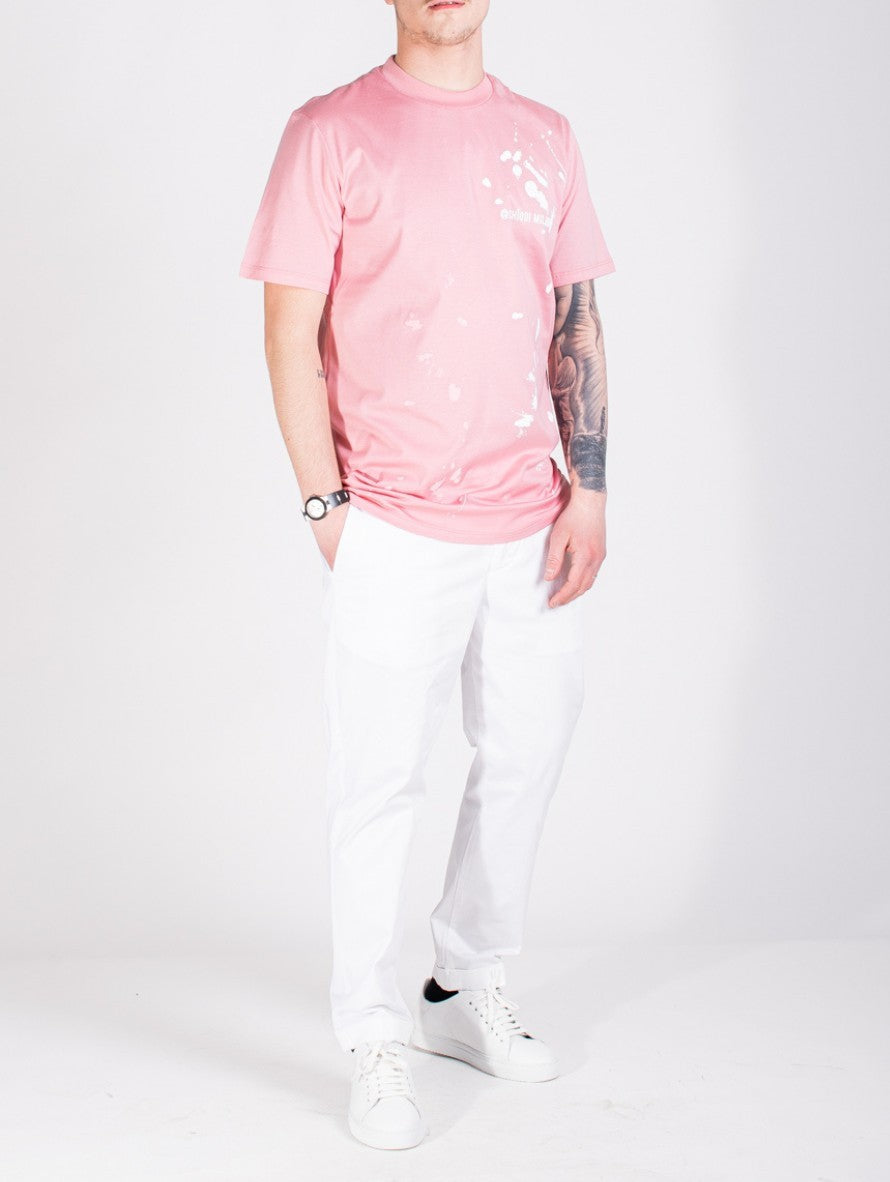 Chiodi Milano T-Shirt 0091 - SanShopLuxury - 2022, Abbigliamento, Chiodi Milano, Grigio, Idoneo, L, Outlet, Primavera/Estate, Rosa, SS22, T-Shirt, Uomo, XL