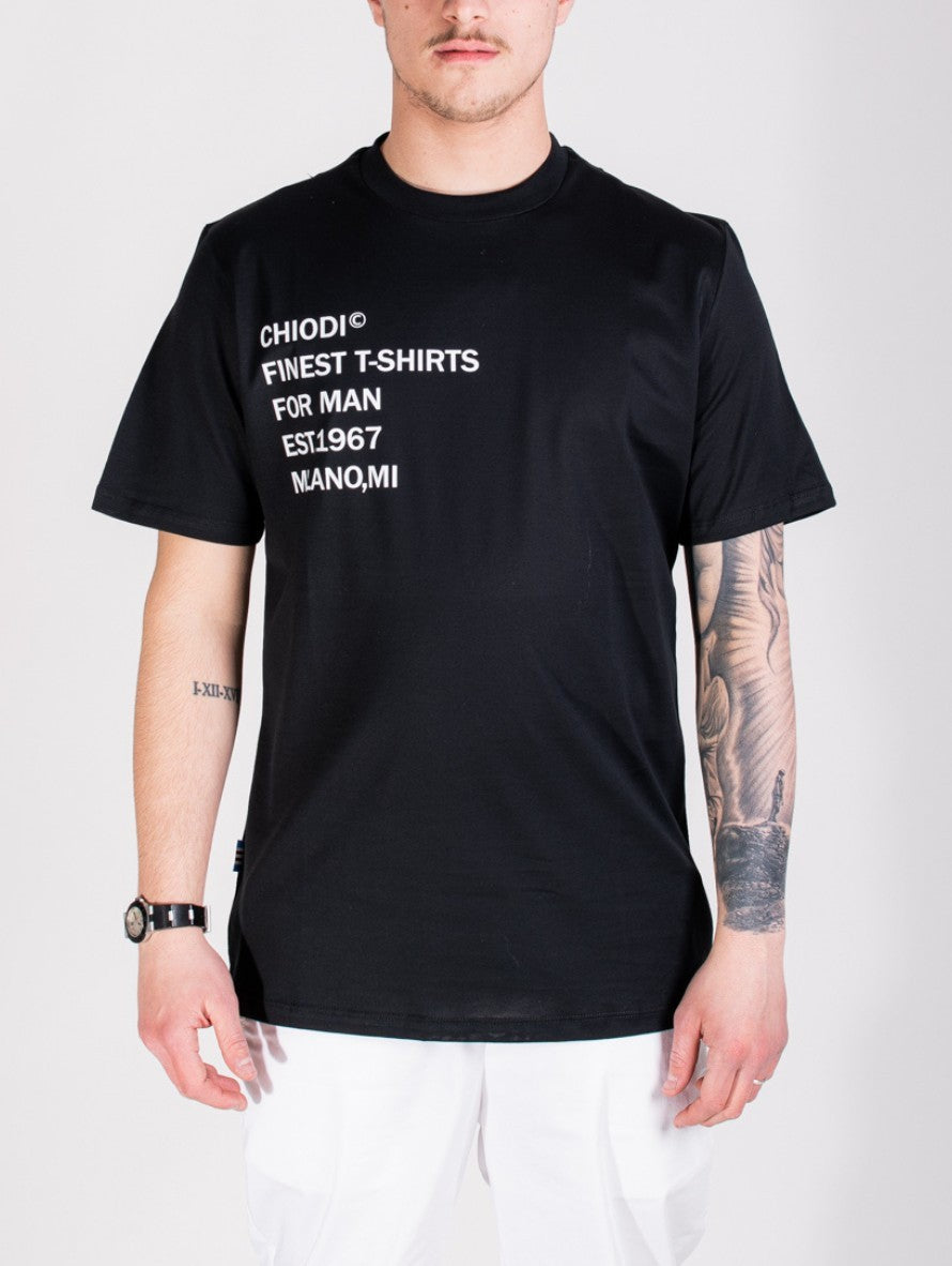 Chiodi Milano T-Shirt 0088 - SanShopLuxury - 2022, Abbigliamento, Chiodi Milano, Idoneo, L, Marrone, Nero, Outlet, Primavera/Estate, SS22, T-Shirt, Tortora, Uomo, XL, XXXL