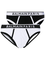 Balmain Slip BRX405200M - SanShopLuxury - Autunno/Inverno, Balmain, Carry Over, Continuativo, Idoneo, Intimo, Multicolore, Nero, Nero-Bianco, New, Primavera/Estate, Slip, Uomo, XL, XXL