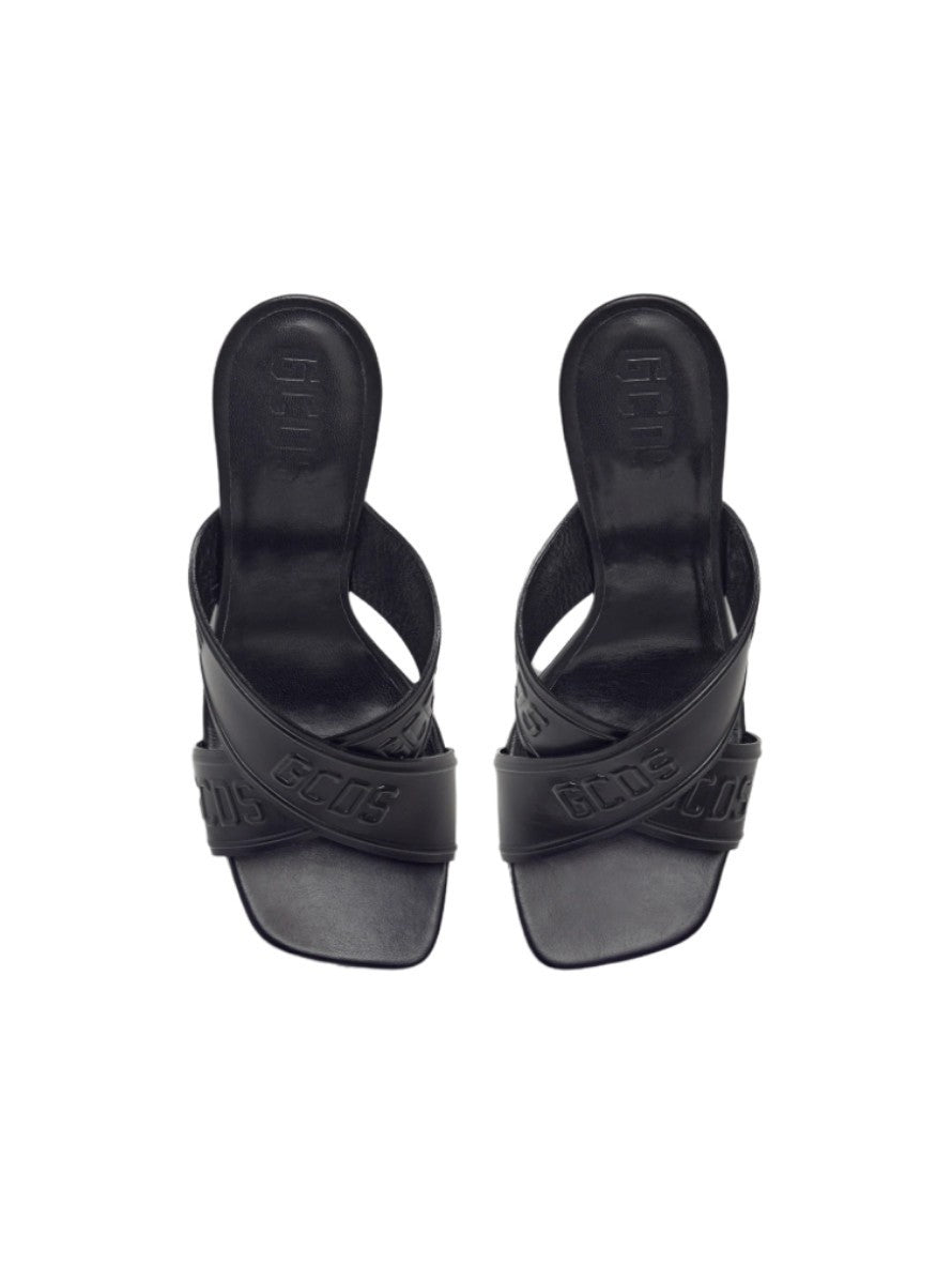 Gcds Sandali SS22W710103 02 - SanShopLuxury - 100, 2022, 36, 37, 38, 39, Calzature, Donna, Fascia, Gcds, Nero, Outlet, Primavera/Estate, Sandali, SS22, Tacco a blocco