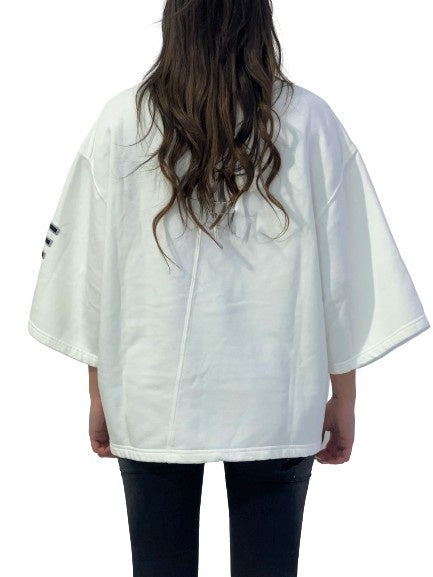 Rick Owens Drkshdw Felpa DS18S3230/FER3 - SanShopLuxury - -50%, 2018, Abbigliamento, Bianco, Donna, Felpa, L, M, Nero, Outlet, Primavera/Estate, Rick Owens Drkshdw, S, SS18