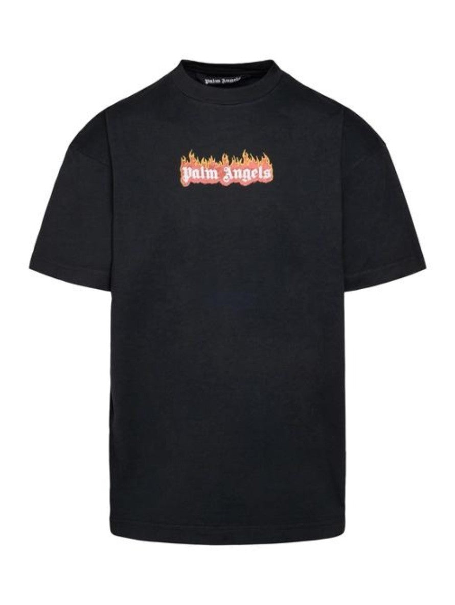T-Shirt Palm Angels PMAA072F22JER004 - SanShopLuxury - 2022, Abbigliamento, Autunno/Inverno, Continuativo, FW22, Idoneo, L, M, Nero, Outlet, Palm Angels, Primavera/Estate, S, T-Shirt, Ultimo, Uomo