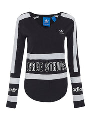 Adidas T-Shirt AY6696 02 - SanShopLuxury - -50%, 2019, Abbigliamento, Adidas, Donna, Manica lunga, Nero, Outlet, Primavera/Estate, SS19, T-Shirt, XS