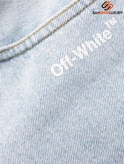 Jeans Off-White OWYA032C99DEN0014001 - SanShopLuxury - 40, 42, Abbigliamento, Autunno/Inverno, Azzurro, Blu, Carry Over, Continuativo, Donna, Idoneo, Jeans, New, Off-White, Primavera/Estate