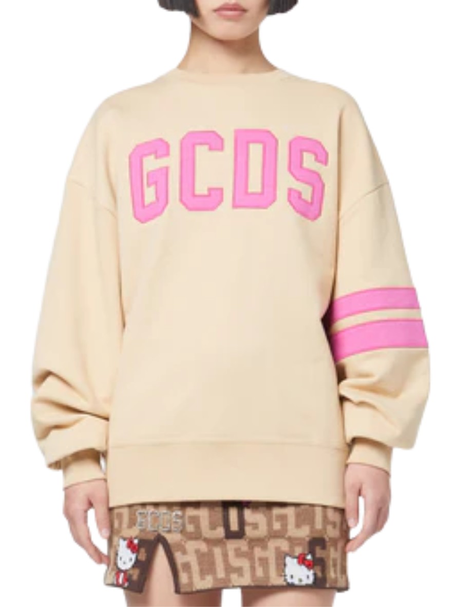 Gcds Felpa CC94W110117 - SanShopLuxury - 2022, Abbigliamento, Autunno/Inverno, Carry Over, Continuativo, Donna, Felpa, Gcds, Girocollo, Idoneo, L, M, Marrone, New, Primavera/Estate, Rosa, S, XL