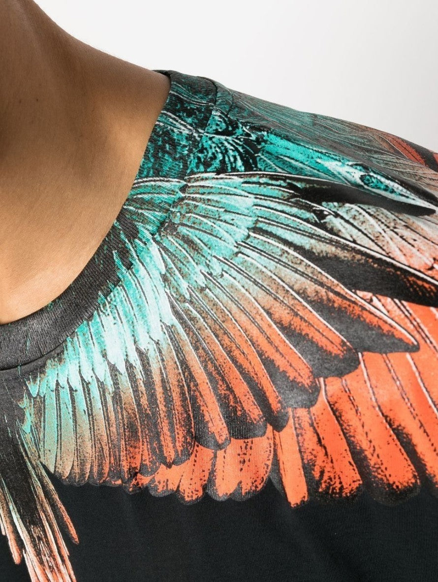 Maglietta Marcelo Burlon Uomo Nera E Rossa Marcelo Burlon T Shirt