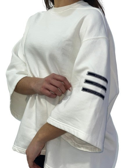 Rick Owens Drkshdw Felpa DS18S3230/FER3 - SanShopLuxury - -50%, 2018, Abbigliamento, Bianco, Donna, Felpa, L, M, Nero, Outlet, Primavera/Estate, Rick Owens Drkshdw, S, SS18