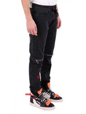 Off-White Jeans OMYA004S188120261020 - SanShopLuxury - -50%, 2018, Abbigliamento, Jeans, Nero, Off-White, Outlet, Primavera/Estate, SS18, Ultimo, Uomo